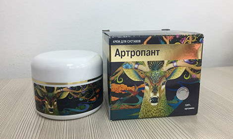 Упаковка и баночка крема Артропант